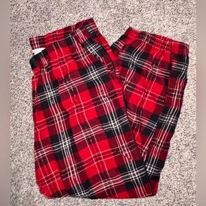 Victoria's Secret Red and Black Plaid Pants